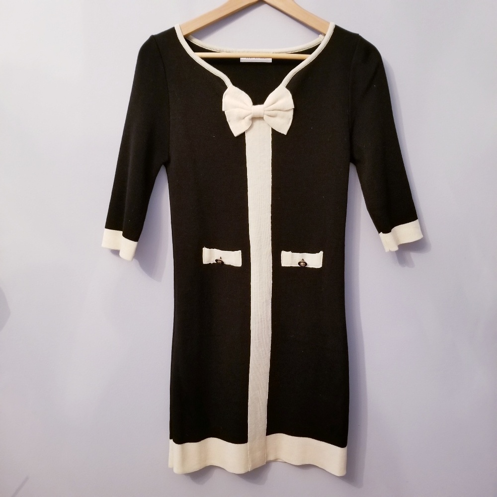 Knit Dress with bow S